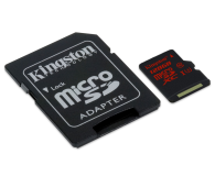 KINGSTON 128GB microSDXC UHS-I Class U3 90MB/s read, 80MB/s write + SD Adapter (SDCA3/128GB) - 286506 - zdjęcie 2